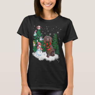 Camiseta Boykin Spaniel Perro Navidades Snowman Xmas Tree P