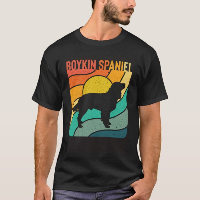 Camiseta Boykin Spaniel Vintages Retro Dog Mummy Dad (Anverso)