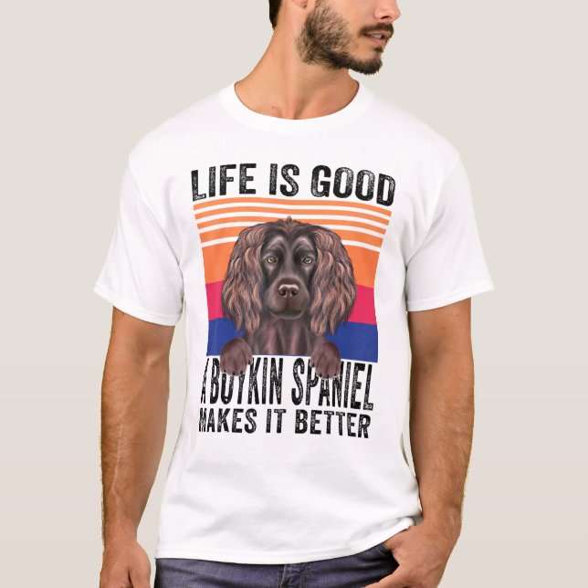 Camiseta Boykin Spaniels hace que tu vida sea buena cosecha (Anverso)