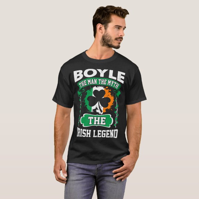 Camiseta Boyle el hombre el St irlandés Patricks de la (Anverso completo)