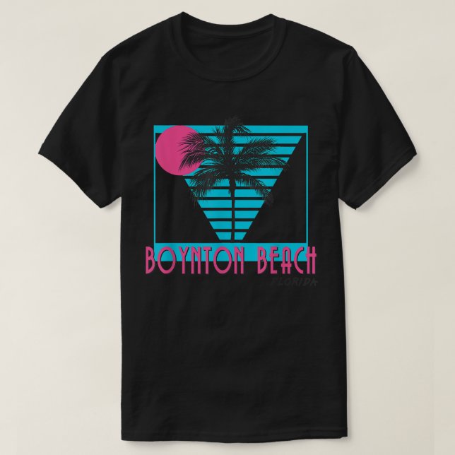 Camiseta Boynton Beach Florida T Retro Guay (Diseño del anverso)