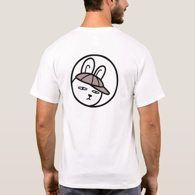 Camiseta BoyRabbit#z03(Clip art of adolescent rabbit)  (Reverso)
