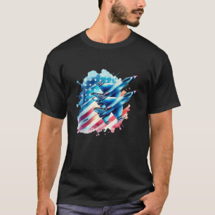 Camiseta Boys 4 De Julio Combatiente De Bandera Estadounide