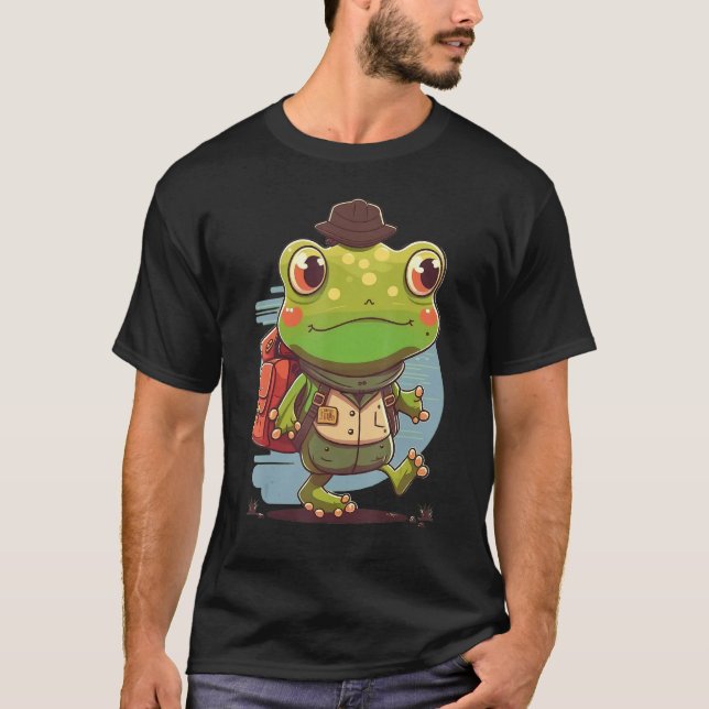 Camiseta Boys and Girls Frog Animal First day of School (Anverso)
