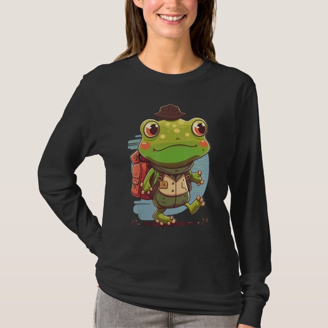 Camiseta Boys and Girls Frog Animal First day of School (Anverso)