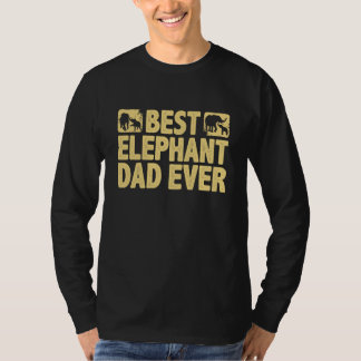 Camiseta Boys Best Elephant Dad Ever Animal For Men Women  