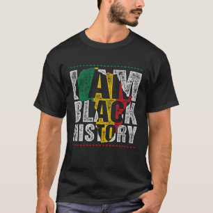 Camiseta Boys Black History Month I am Black History Vinta
