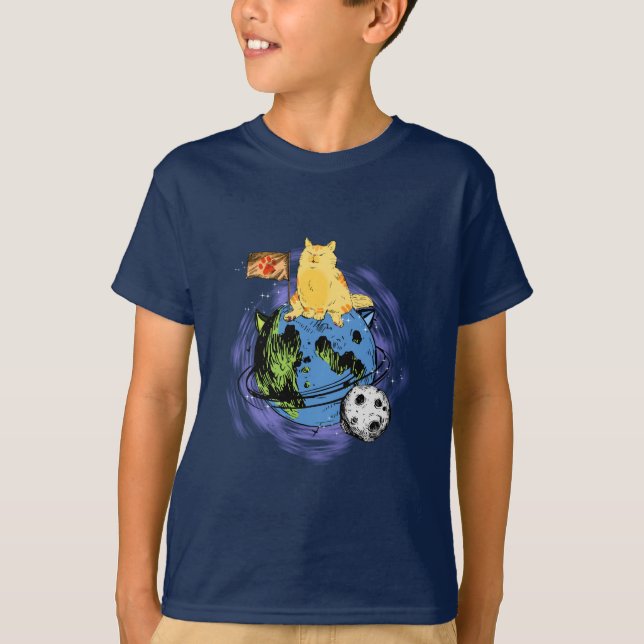 Camiseta Boy's Cat in Orbit Tshirt  (Anverso)