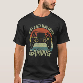 Camiseta Boys Gamer Apparel Just A Boy Who Loves Gaming