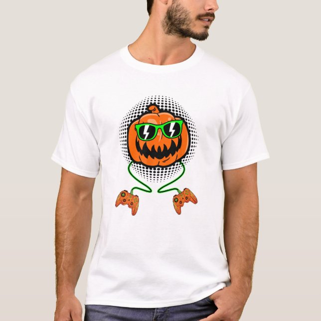 Camiseta Boys Halloween Gamer (Anverso)