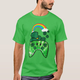 Camiseta Boys Kids Irish Video Game Controller St Patrick D