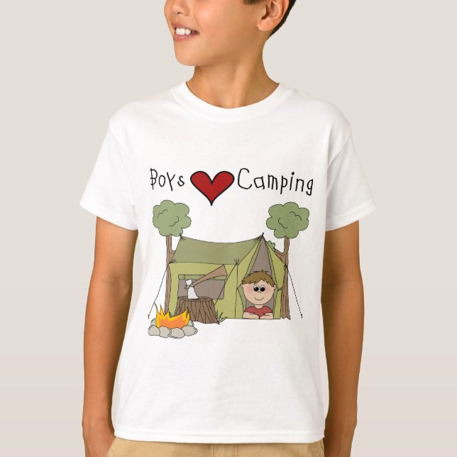 Camiseta Boys Love Camping (Anverso)