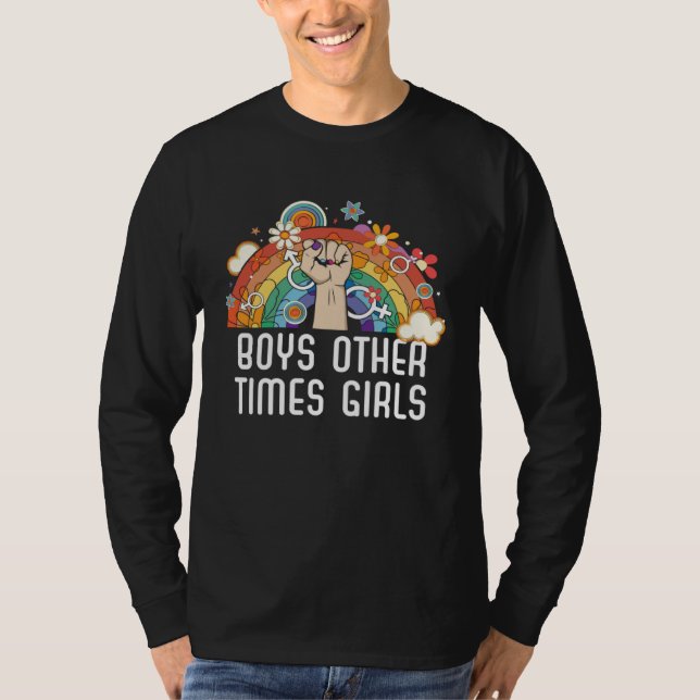Camiseta Boys Other Times Girls Bisexual Pride Bisexuality  (Anverso)