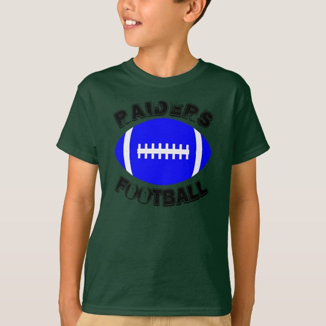 Camiseta Boys Personalizado del jugador de fútbol azul cami (Anverso)