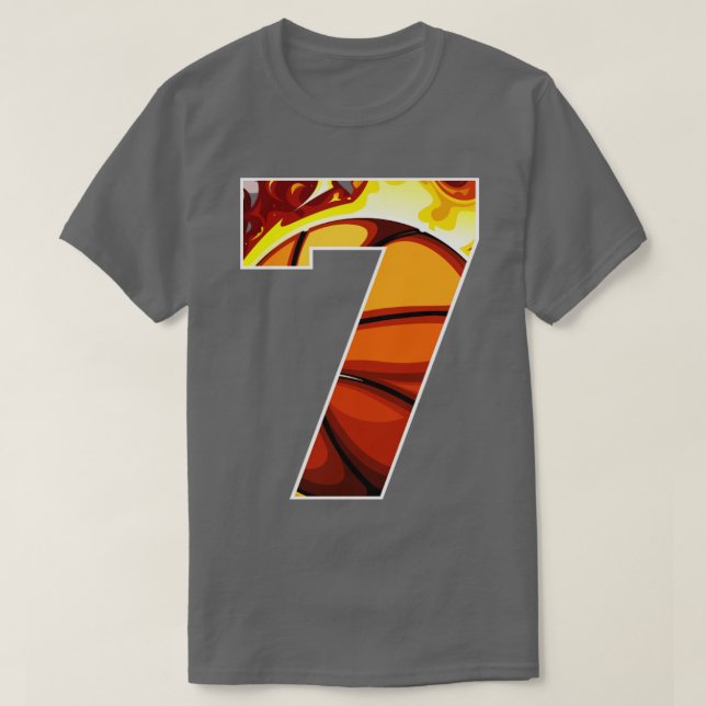 Camiseta Boys Personalizado personalizado número 7 Regalo d (Diseño del anverso)