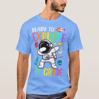 Camiseta Boys Ready to eplore 1st Grade Back to School Astr