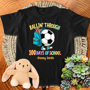Camiseta Boys Soccer Ballin en 100 días de clases