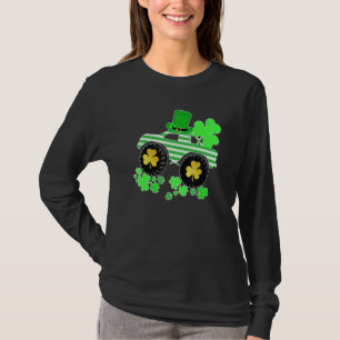 Camiseta Boys St Patricks Day Monster Camión Leprechaun Sha