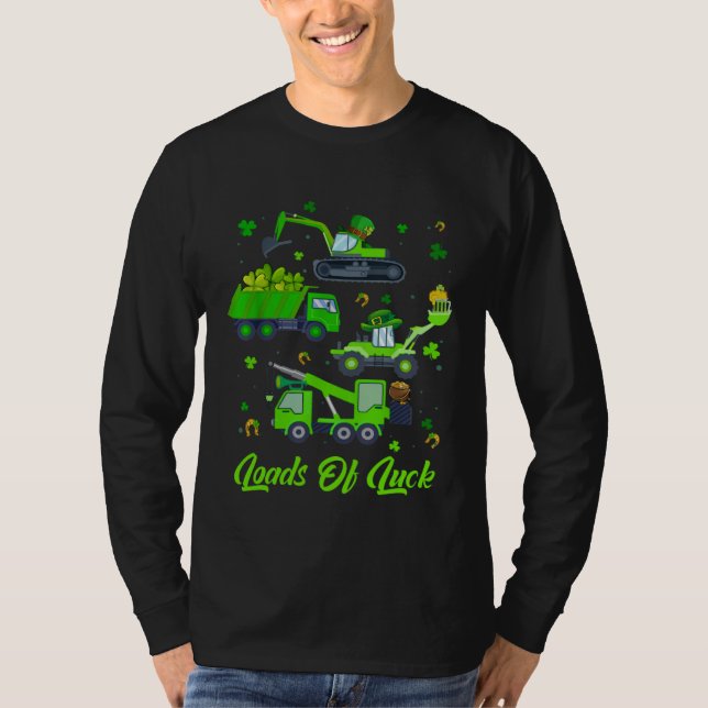 Camiseta Boys St Patricks Day  Truck Loads Of Luck Buffalo  (Anverso)