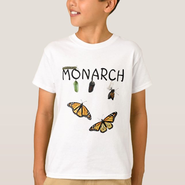 Camiseta Boys Tee Monarch Ciclo de vida (Anverso)