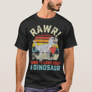 Camiseta Boys Valentines Day Dinosaur T Re Valentine Rawr I