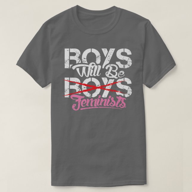 Camiseta Boys Will Be Feminists Design503  (Diseño del anverso)