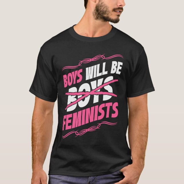 Camiseta Boys Will Be Feminists Rights Social Feminism (Anverso)