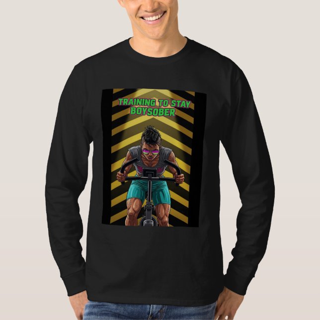 Camiseta BoySober Retro Fitness Design Boy Sober Aerobic Sp (Anverso)