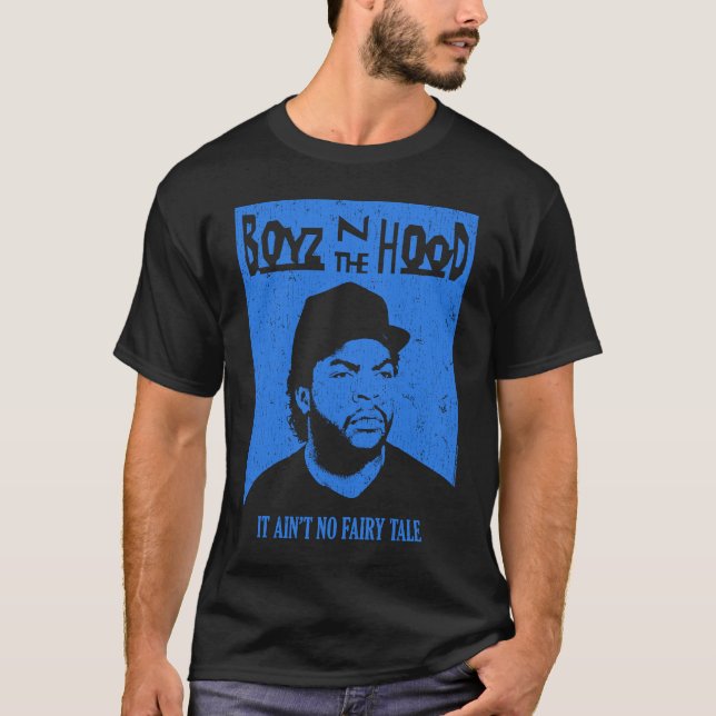 Camiseta Boyz en el Rectángulo Azul Hood Doughboy (Anverso)