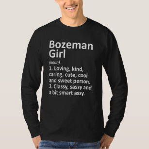 Camiseta Bozeman Chica Mt Montana Funny City Home Roots