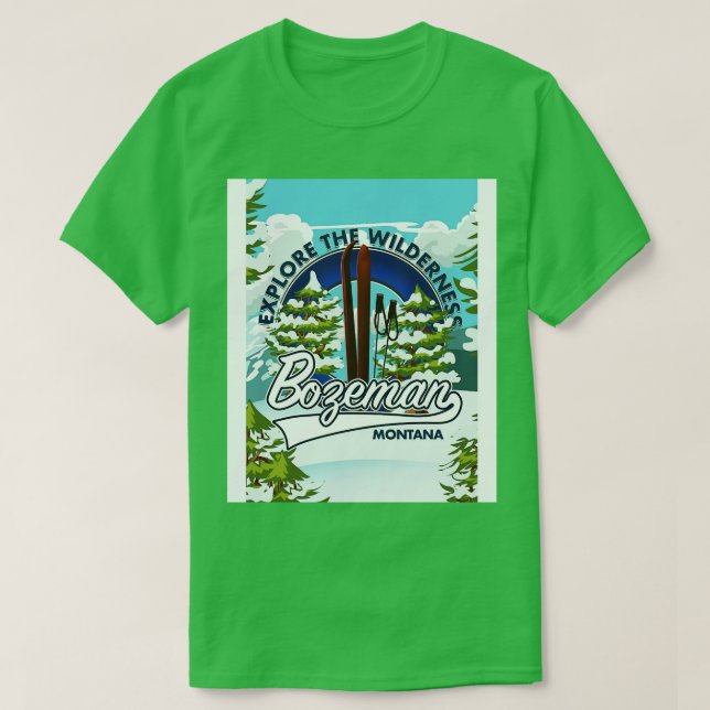 Camiseta Bozeman Montana (Diseño del anverso)