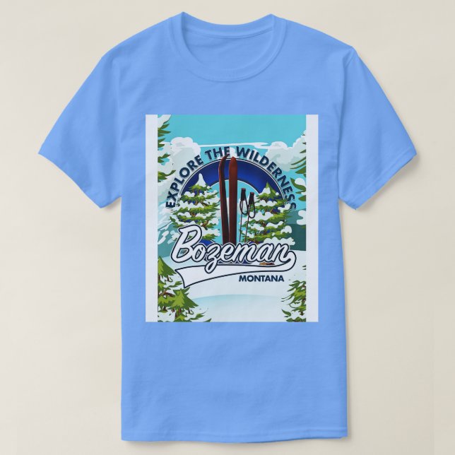 Camiseta Bozeman Montana (Diseño del anverso)