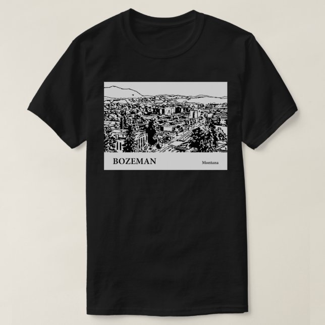 Camiseta Bozeman Montana 2 (Diseño del anverso)