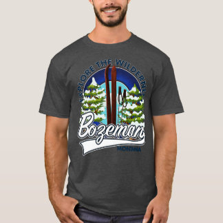 Camiseta Bozeman Montana esquí 1