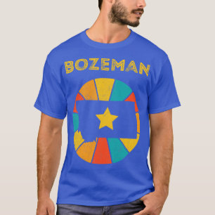 Camiseta Bozeman Montana Vintage Molestias de recuerdo 1