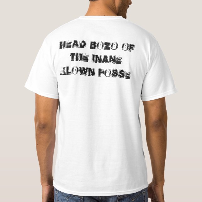Camiseta Bozo principal de la pandilla vacía de Klown (Reverso)