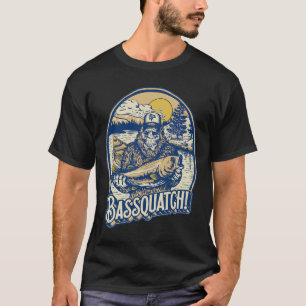 Camiseta Bquatch! B Pescador Sasquatch Divertido Bigfoot Pe