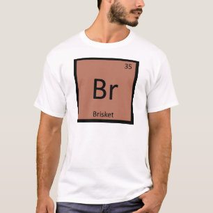 Camiseta Br - símbolo de la tabla periódica de la química