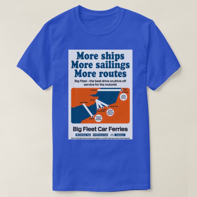 Camiseta BR SNCF Car Ferries 1960s (Diseño del anverso)