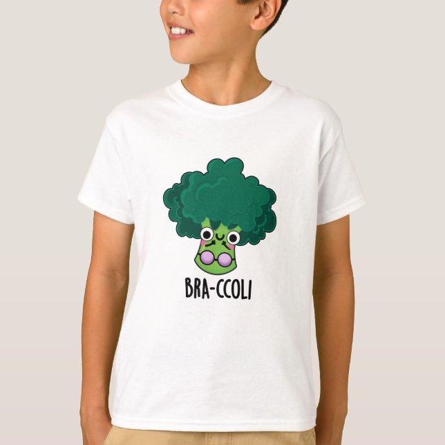 Camiseta Bra-ccoli Funny Veggie Broccoli Bra Pun (Anverso)