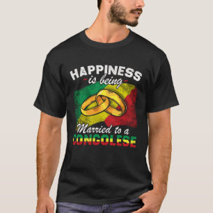 Camiseta Bra de matrimonio de la República del Congo Congol