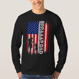 Camiseta Braaap Dad Bandera Americana Dirt Bike Motocross F