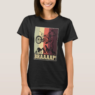 Camiseta Braaap Motocross Dirt Bike Silhouette