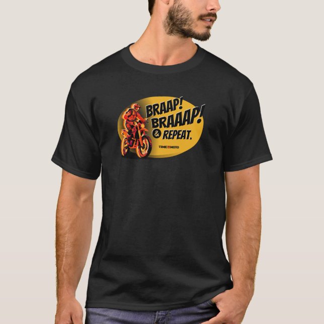 Camiseta Braap Braaap And Repeat Dirt Bike Graphic T Shirt (Anverso)