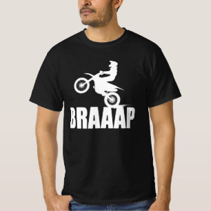 Camiseta BRAAP Motorcross Dos Stroke Power Dirtbike Rider T