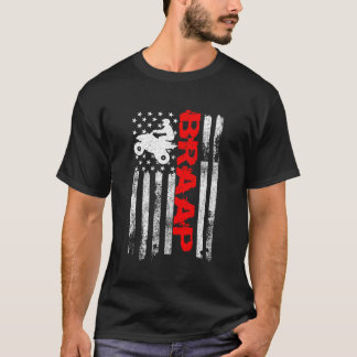 Camiseta Braap Uu Bandera Estadounidense Quad Bike Atv