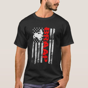 Camiseta Braap Uu Bandera Estadounidense Quad Bike Atv