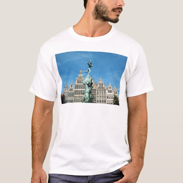 Camiseta Brabo Fountain Grote Markt Antwerp Bélgica (Anverso)
