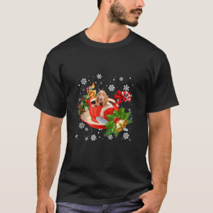 Camiseta Bracco Italiano Y Navidades Del Café Lluvia De Nie