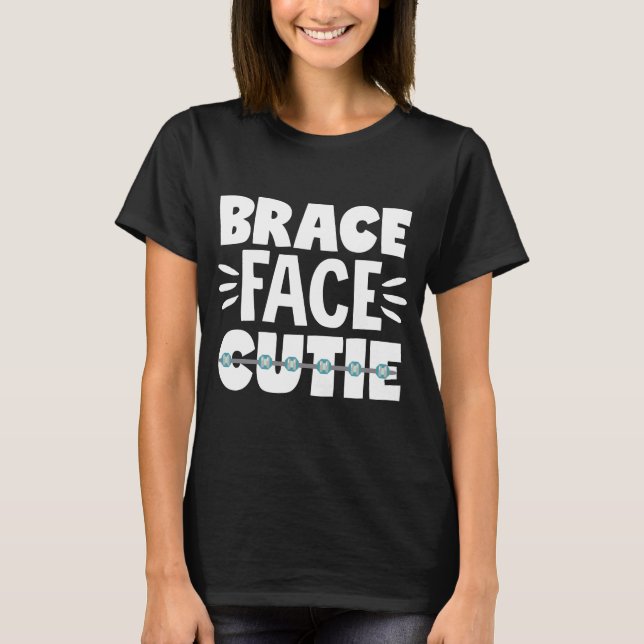 Camiseta Braces dentales corbata ortodóntica dentaria (Anverso)